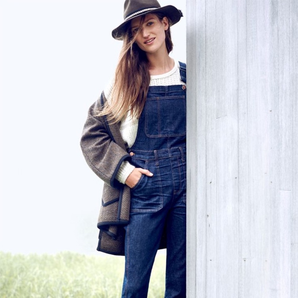 Madewell Side-Zip Poncho Coat